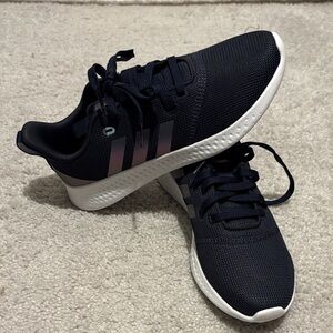Adidas Dark Blue Sneakers with White Accents